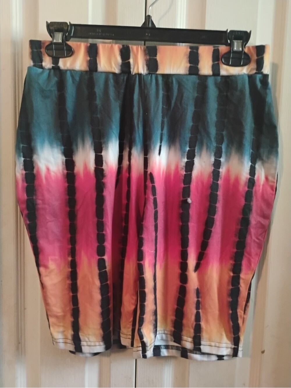 Colorful Tie-Dye Patterned Shorts